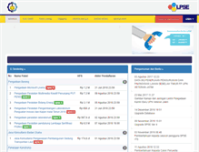 Tablet Screenshot of lpse.its.ac.id